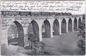 95030 Hof (Saale), Unterkotzau, Eisenbahnviadukt, ca. 1915