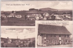 94566 Riedlhütte (Sankt Oswald-Riedlhütte), Gasthof, ca. 1915