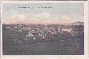 Poysbrunn bei Falkenstein, Ortsansicht, ca. 1920