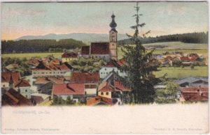 Vöcklamarkt (Oberösterreich), Ortsansicht, ca. 1900