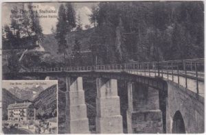 Raitis (Mutters), Eisenbahnbrücke, ca. 1915