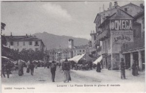 Locarno, La Piazza Grande in Giorno di Mercato, ca. 1905