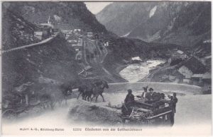 Göschenen (Uri), Bahnhof, ca. 1905