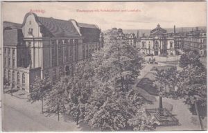 Aussig an der Elbe, Theaterplatz, ca. 1910