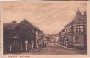 Wigstadtl (Vitkov), Bahnhofstrasse, ca. 1925