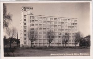 Warnsdorf (Varnsdorf), Strumpffabrik Kunert & Söhne, ca. 1925