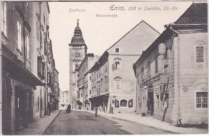 Enns (Oberösterreich), Wienerstraße, ca. 1915