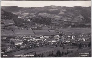 Unzmarkt-Frauenburg, Ortsansicht, 1936