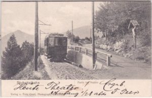 Stubaitalbahn bei Natters in Tirol, ca. 1900