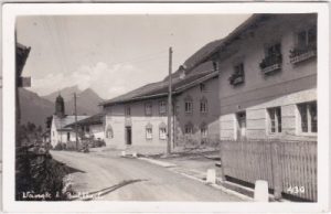 Wengle bei Bichlbach (Tirol), Straßenansicht, ca. 1940