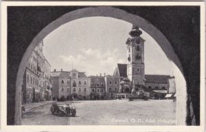 Freistadt (Oberösterreich), Platzansicht, ca. 1940