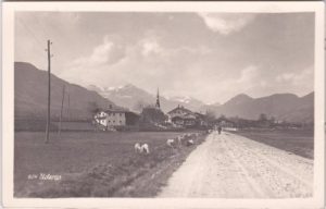 Uderns im Zillertal (Tirol), Wegeansicht, ca. 1940