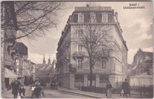 Basel, Steinenvorstadt, Straßenansicht, ca. 1910