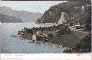 Sisikon (Uri), Axenstrasse, ca. 1900