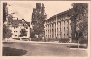 06406 Bernburg (Saale), Straßenansicht, ca. 1955