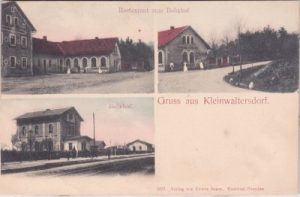 09599 Kleinwaltersdorf (Freiberg/Sachsen), Bahnhof, ca. 1905