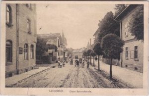 37327 Leinefelde (Eichsfeld), Obere Bahnhofstraße, ca. 1915