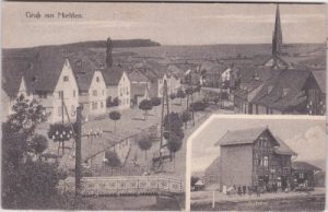 56357 Miehlen (Nastätten), u.a. Bahnhof, ca. 1910