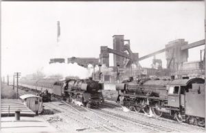 59199 Bönen, Zeche Königsborn, Eisenbahn, ca. 1950