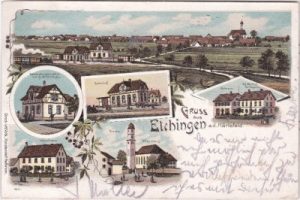 73450 Elchingen auf dem Härtsfeld, Farblitho, ca. 1900