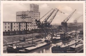 74076 Heilbronn am Neckar, Hafen, Mannheimer Lagerhaus, ca. 1940