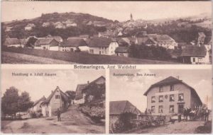 79780 Bettmaringen (Stühlingen), u.a. Handlung Amann, ca. 1915