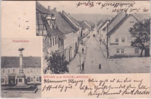 99638 Kindelbrück, Straßenansicht, ca. 1905