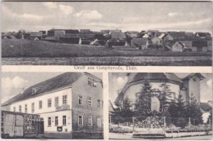 99894 Gospiteroda (Leinatal), Restaurant Krone, ca. 1915