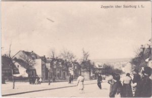 Saarburg in Lothringen (Sarrebourg), Zeppelin, ca. 1915