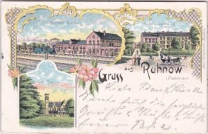 Ruhnow in Pommern (Wangerin), Farblitho, ca. 1900