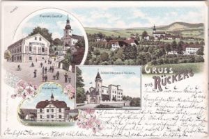 Rückers in Schlesien (Szczytna), Farblitho, ca. 1895