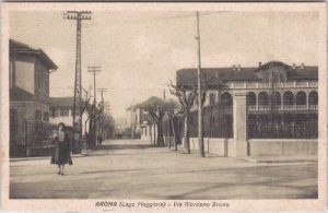 Arona (Piemont), Via Giordano Bruno, ca. 1920