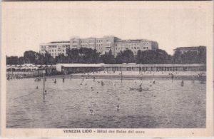 Venezia (Venedig), Lido, Hotel des Bains del mare, ca. 1925