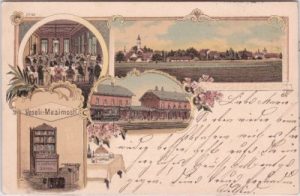 Veseli nad Luznici (Weseli an der Lainsitz), Farblitho, ca. 1895