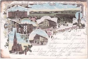 09232 Hartmannsdorf (bei Chemnitz), Farblitho, ca. 1895