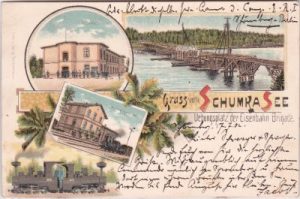 15838 Sperenberg, Schumkasee in Kummersdorf, Farblitho, ca. 1900