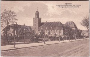 13589 Berlin-Spandau, Radelandstraße, Landesturnanstalt, ca. 1925