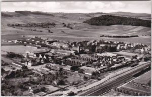 37133 Friedland/Leine, Grenzdurchgangslager, Luftaufnahme, ca. 1960