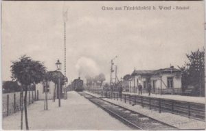 46562 Friedrichsfeld (Voerde), Bahnhof, ca. 1915