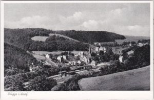 58515 Brügge in Westfalen (Lüdenscheid), Bahnhof, ca. 1950
