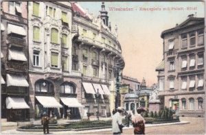 65183 Wiesbaden, Kranzplatz, ca. 1905