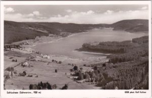 79859 Schluchsee im Schwarzwald, Luftaufnahme, ca. 1950