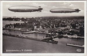 88045 Friedrichshafen am Bodensee, Luftaufnahme, Zeppelin, ca. 1935