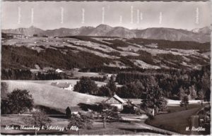 88175 Scheidegg im Allgäu, Ortsansicht, ca. 1960