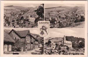 98724 Lauscha (Thüringer Wald), u.a. Oberlandstraße, ca. 1960