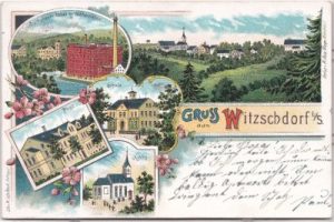 09437 Witzschdorf (Gornau/Erzgebirge), Farblitho, ca. 1900