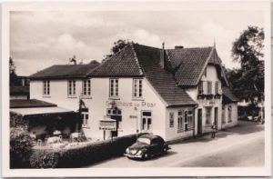 23683 Haffkrug (Scharbeutz), Gasthof Zur Post, ca. 1950