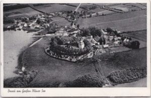 24306 Bosau bei Plön, Luftaufnahme, ca. 1950