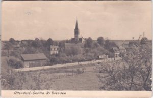 01458 Ottendorf-Okrilla (Kreis Dresden), Straßenansicht, ca. 1960