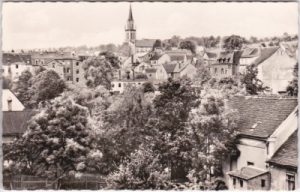 08485 Lengenfeld (Vogtland), Ortsansicht, ca. 1955
